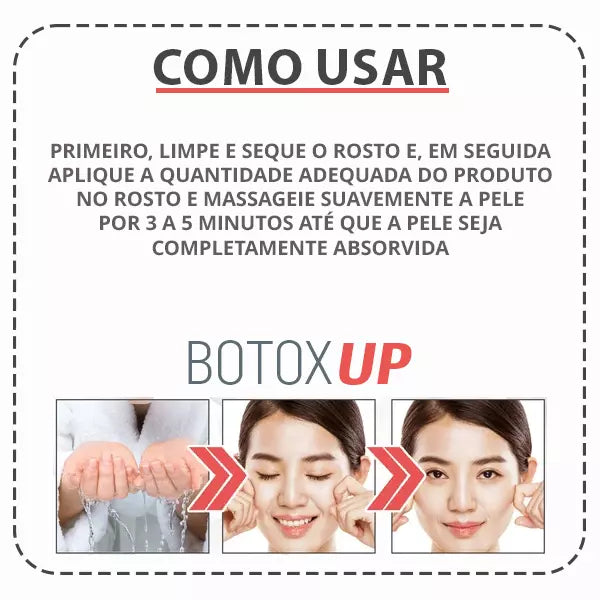 Botox-UP Sérum Anti-idade / O segredo das Blogueiras - PROMOÇÃO NESSE FIM DE SEMANA!