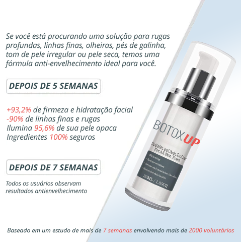 Botox-UP Sérum Anti-idade / O segredo das Blogueiras - PROMOÇÃO NESSE FIM DE SEMANA!