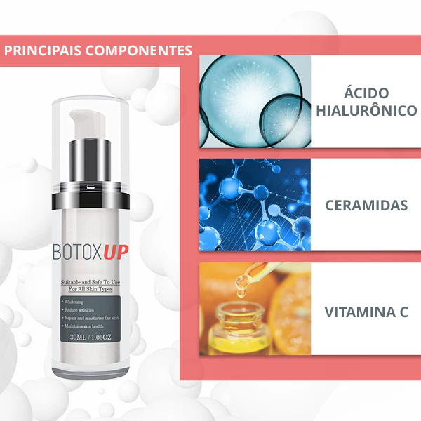 Botox-UP Sérum Anti-idade / O segredo das Blogueiras - PROMOÇÃO NESSE FIM DE SEMANA!